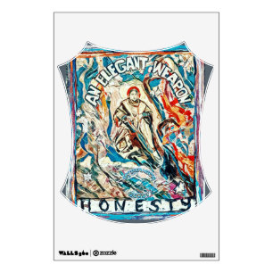 Honesty, an elegant weapon for civilized times wall decal