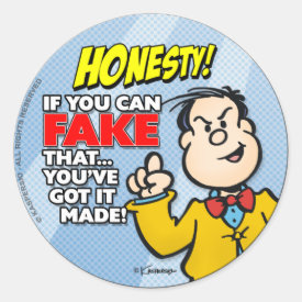 Honesty Classic Round Sticker
