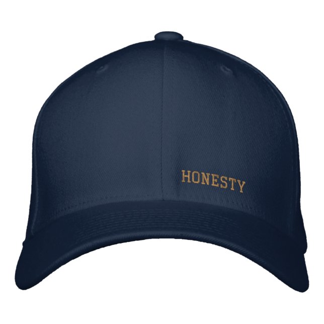 Honesty Embroidered Baseball Cap (Front)