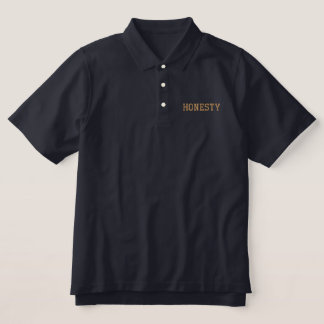 Honesty Embroidered Polo Shirt