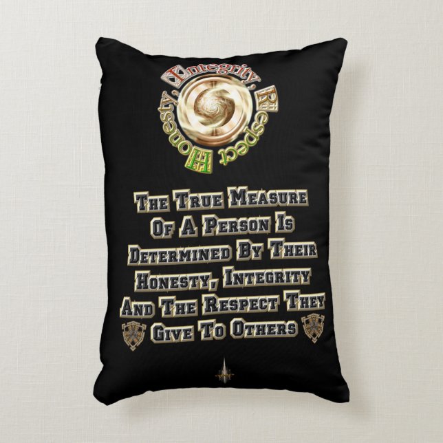 Honesty Integrity Respect MXT Accent Pillow (Front(Vertical))