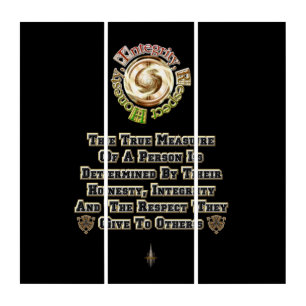 Honesty Integrity Respect MXT Triptych