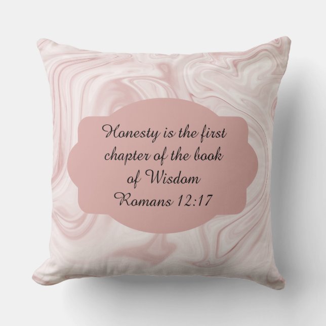 Honesty is the first chapter Marble Pillow (Front)