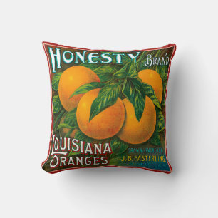Honesty Louisiana Oranges Throw Pillow