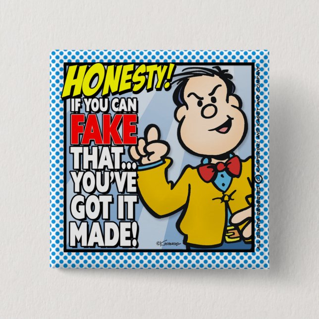Honesty Pinback Button (Front)