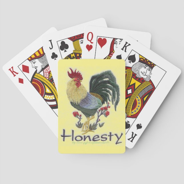 "Honesty" Poker Cards (Back)