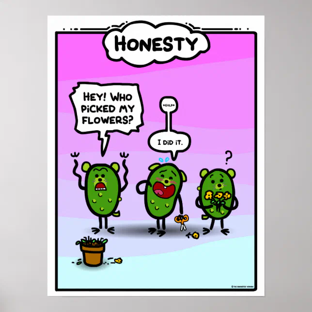 HONESTY POSTER | Zazzle