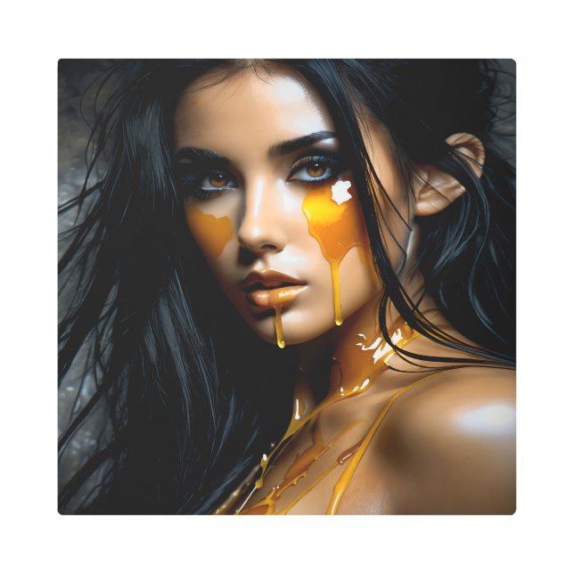 Honey 35 metal print (Front)