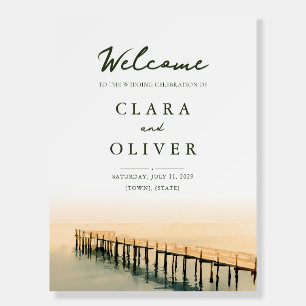 Honey Amber Key West Pier Wedding Welcome Sign
