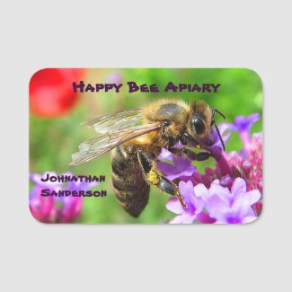 Honey and Bees for Sale Apiary Name Tag