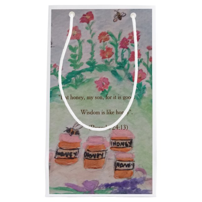 Honey and Bees Small Gift Bag (Front)