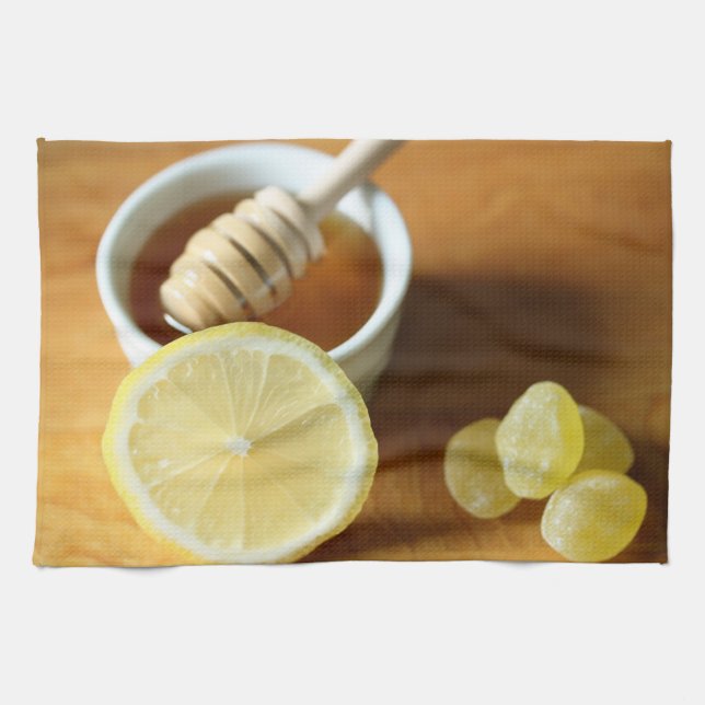 Honey and Lemon Kitchen Towel (Horizontal)