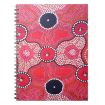 Honey Ant Dreaming Aboriginal Art Photo Notebook