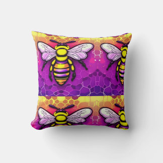 Honey b Throw Pillow