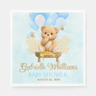 Honey Baby Shower - Teddy bear baby shower Napkins