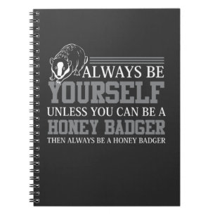 Honey Badger African Mammal Favorite Forest Animal Notebook