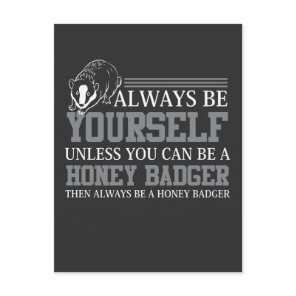 Honey Badger African Mammal Favorite Forest Animal Postcard