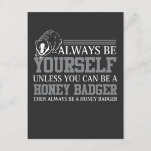 Honey Badger African Mammal Favorite Forest Animal Postcard