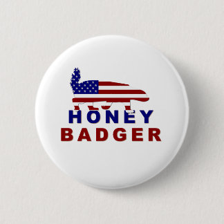 honey badger american flag button