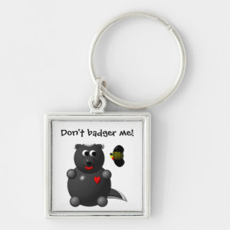 Honey Badger and Honey Bee Keychain