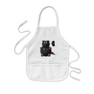 Honey Badger and Honey Bee Kids' Apron