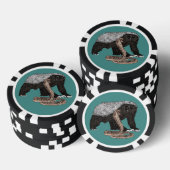 Honey Badger and Snake Poker Chips (Stack)