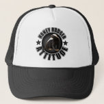 Honey Badger Attitude - Round Design Trucker Hat at Zazzle