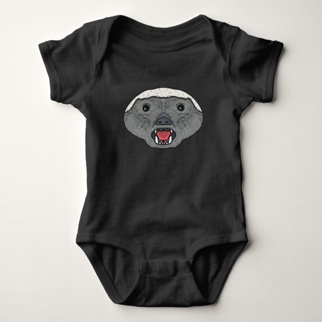 Honey Badger Baby Bodysuit (Front)