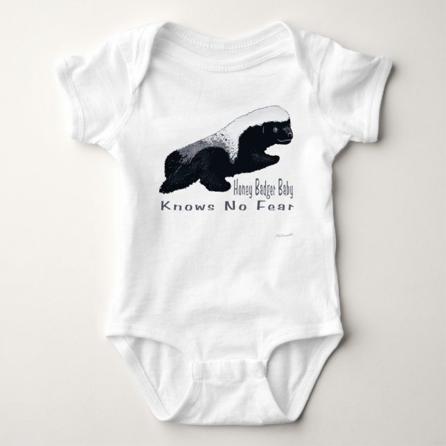 Honey Badger Baby Infant Creeper (Front)