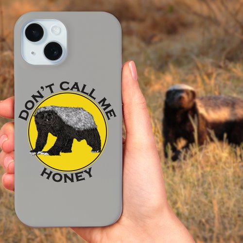 Honey Badger badass quote iPhone 15 Case