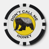 Honey Badger Badass Quote Poker Chips (Front)