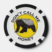 Honey Badger Badass Quote Poker Chips (Back)