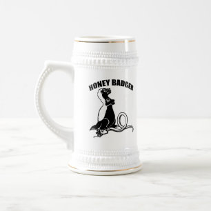 Honey badger beer stein