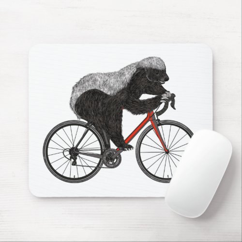 Honey Badger bicycle badass Mouse Pad