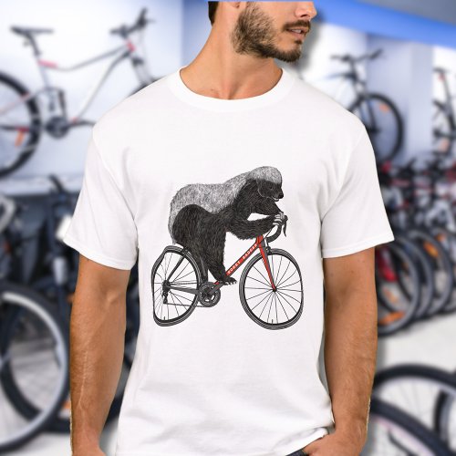 Honey Badger Bicycle riding T_Shirt