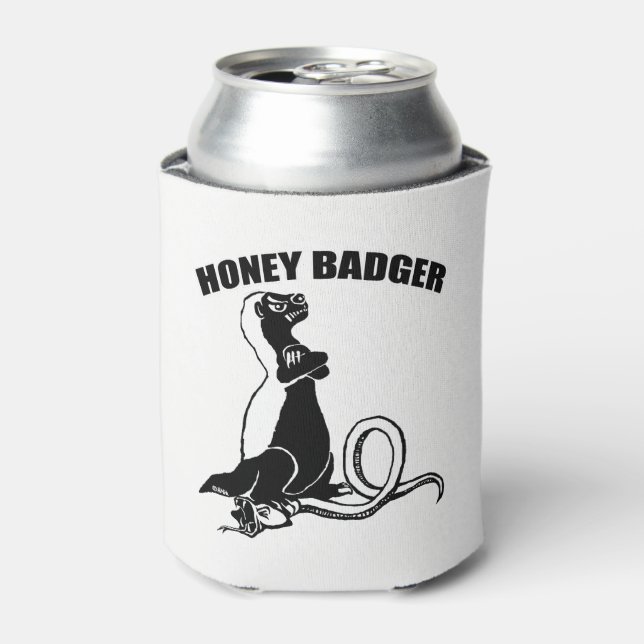 Honey badger can cooler (Can Front)