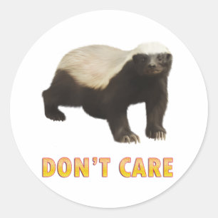 Honey Badger Classic Round Sticker