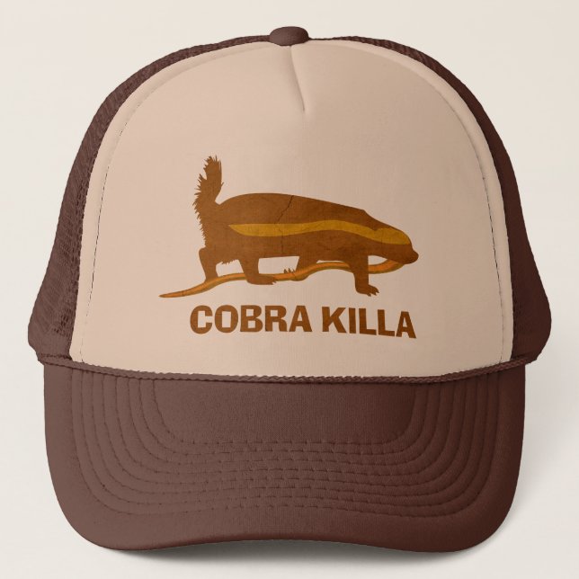 honey badger cobra killa trucker hat (Front)