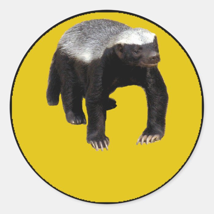 Honey Badger (Create Your Own Saying Below Him) Stickers
