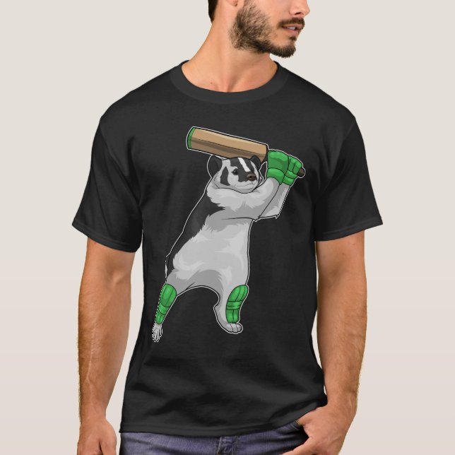 Honey badger Cricket Cricket bat T-Shirt (Front)