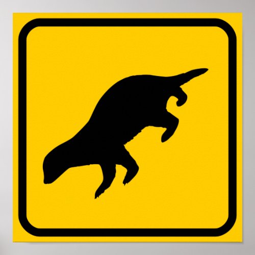 Honey Badger Crossing Sign