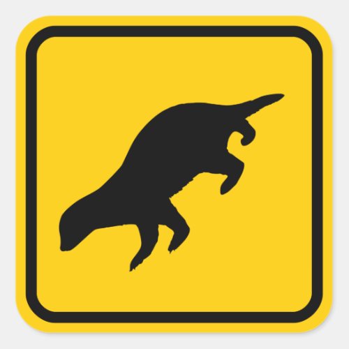 Honey Badger Crossing Sticker