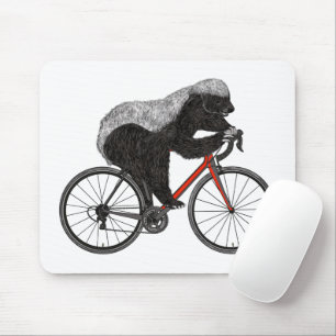 Honey Badger Cycling Funny Badass Animal Cyclist Mouse Pad