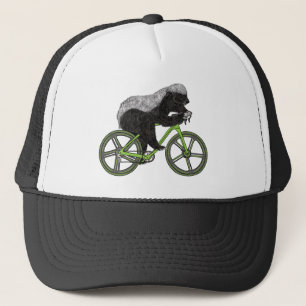 Honey Badger Cycling Funny Badass Bicycle Humor  Trucker Hat