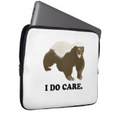Honey Badger Does Care Laptop Sleeve (Front Right)