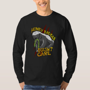Honey Badger Doesn't Care  Animal  Women Men T-Shirt