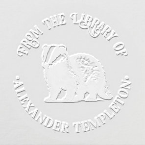 Honey Badger Drawing “From the Library of” #1P Embosser