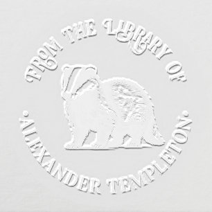 Honey Badger Drawing “From the Library of” #1P Embosser