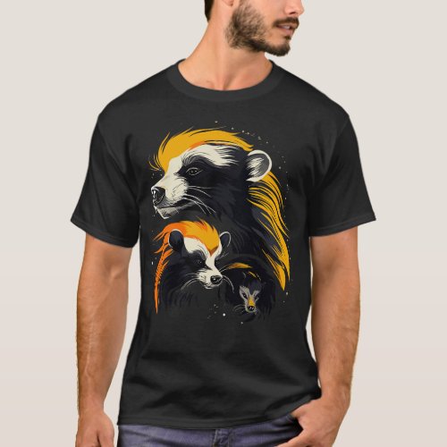Honey Badger Fathers Day T_Shirt