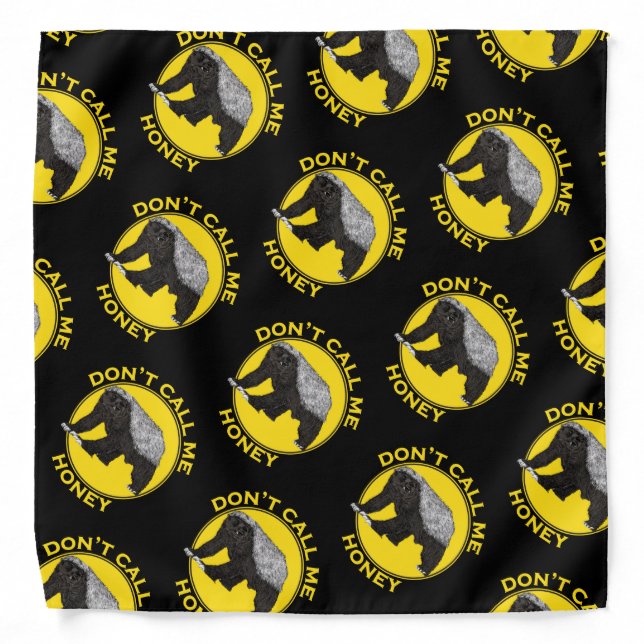 Honey badger funny saying bandana (Front)